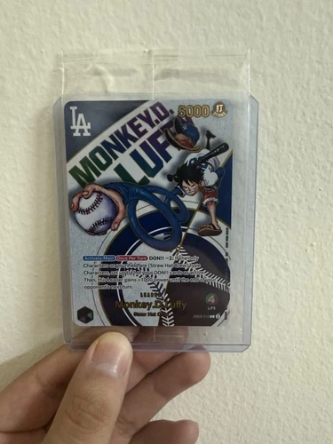 Dodgers X One Piece COLLAB CARD Monkey D Luffy PROMO CARD LTM!