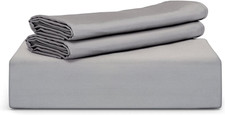 Twin Duvet Cover Set, 100 Bamboo Viscose, Soft Cooling, Space Grey