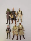 Star Wars ACTION FIGURE Lot  4" 3.75 TPM AOTC ROTS Jedi Lot Obi-Wan Mace +