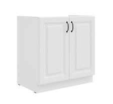 Spülenschrank 80 cm Stilo Weiss Küchenzeile Küchenblock Küche Einbauküche