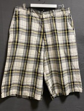 Ecko Ultd Unlimited Men's Sz 40 Bermuda Shorts Plaid Cotton