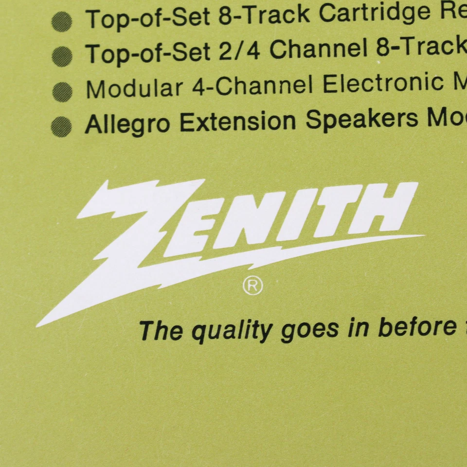 Vintage Zenith Console Stereo Record Player Promotional Paper Insert - Image 4 of 4
