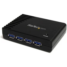StarTech.com 4-Port USB 3.0 SuperSpeed Hub with Power Adapter 5Gbps - Portabl...