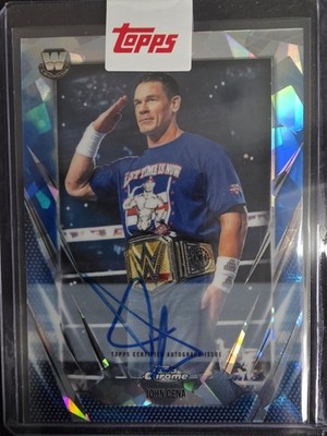 John Cena Auto - WWE Topps Chrome Sapphire 2026