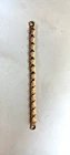 vtg gold tone snake brand ladies 5" adjustable stretch watch band #80