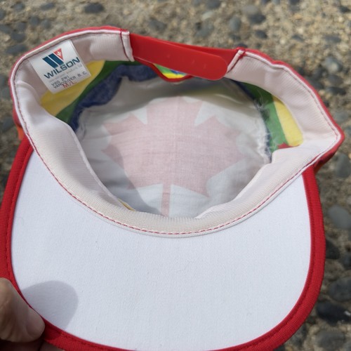 Vintage 80s Canada Hat Adjustable Rainbow Snapback Cap - Bild 7 von 9