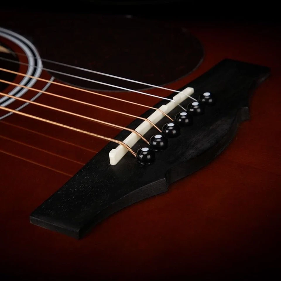 Cordes guitare acoustique 6 pièces acier inoxydable Msagkah - Photo 4/4