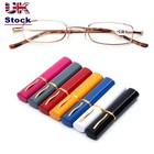 Small Compact Reading Glasses with Pen Tube Case Presbyopic Glasses Portable