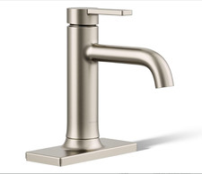 KOHLER K-28126-4-BN Venza  Single-Handle Bathroom Sink Faucet, 1-Hole, Bathroom