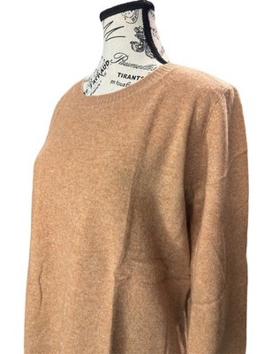 Liny Xin Light Brown Superfine Merino Wool Sweater, Super Soft Size XL, Pullover