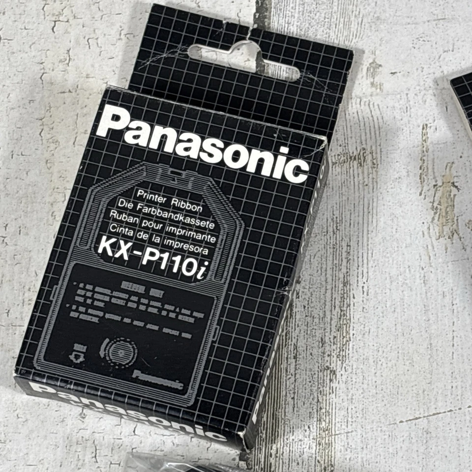 Panasonic KX-P110i Black Nylon Printer Ribbon Original OEM Sealed -QTY 2 - Image 2 of 4