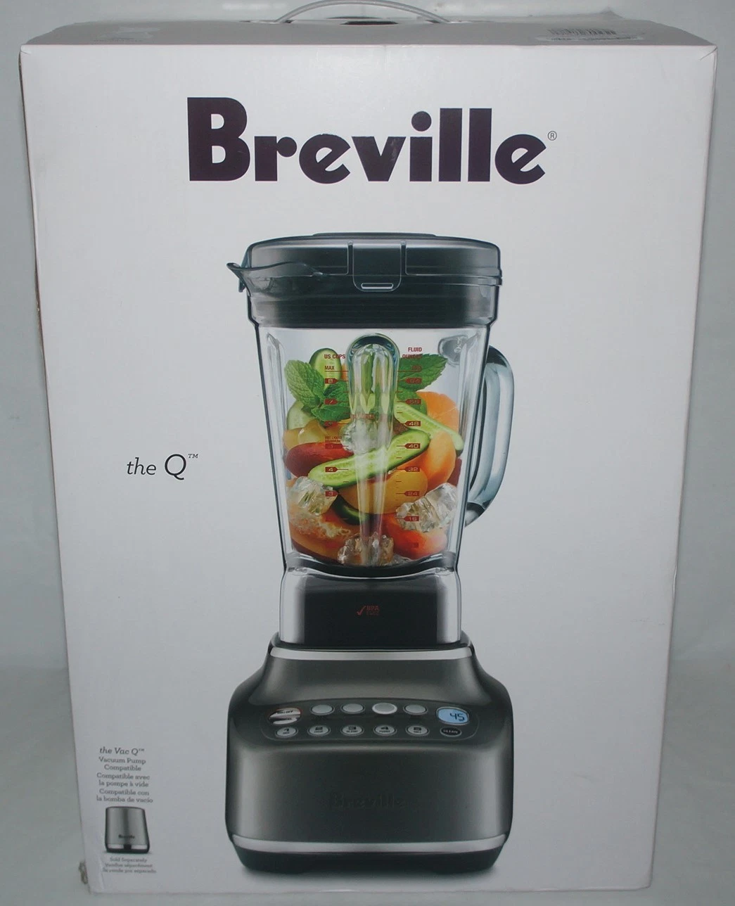 New Breville Q 68 Ounce Countertop Blender - Smoked Hickory BBL820SHY1