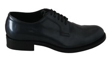 DOLCE & GABBANA Shoes Blue Leather Derby Dress Formal s. EU39 / US6 RRP $800