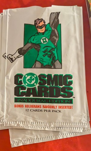 DC Comics Cosmic Cards Impel 1991 Empty card Display box & 36 Empty Wrappers - Picture 11 of 19