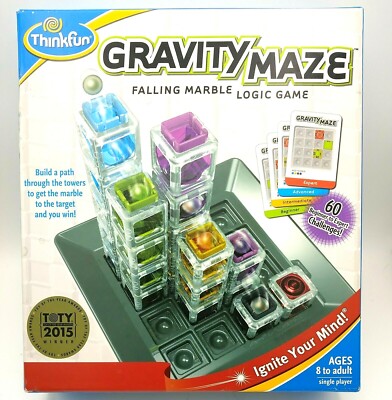 Gravity Maze Falling Marble Logic Brain Game Ages 8+ STEM Great Christmas Gift