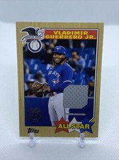 2022 Topps Series 2 Vladimir Guerrero Jr.1987 All Star Relic BLUE JAYS #87ASR-VG