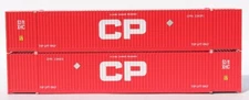 JTC N Scale 537024 CP - Large CP Logo 53' High Cube Container Two Pack New!