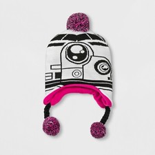 NWT Girls' Star Wars BB8 Hat - White One Size