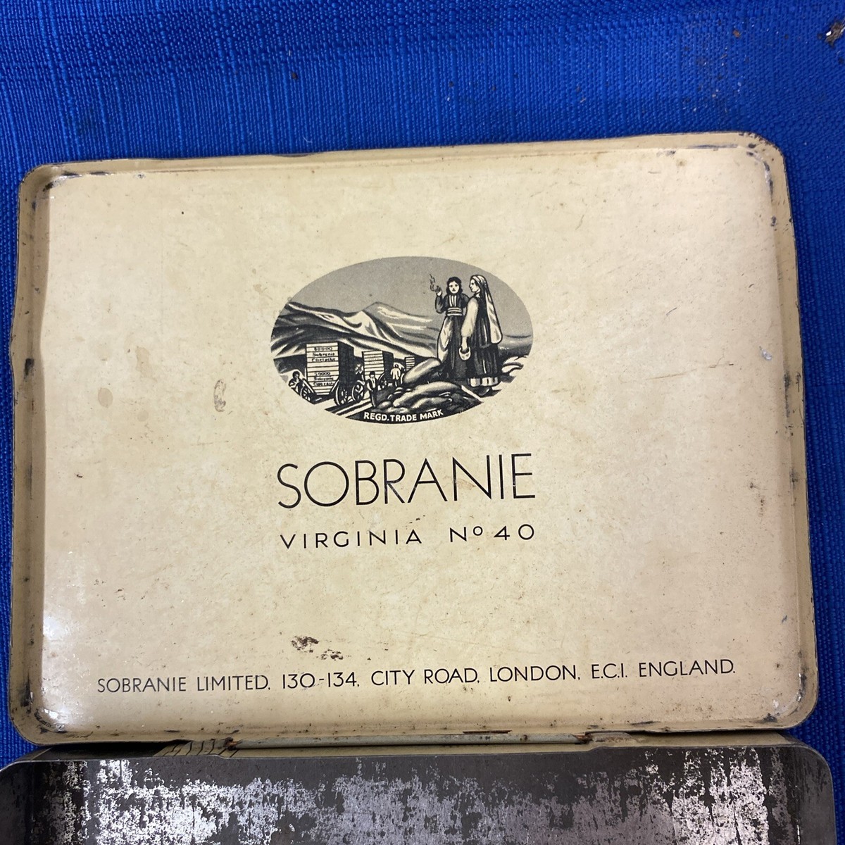 sobranie cigarette case Edwardian Silver Balkan by Jordan & Raybould, London Antique Advertising, Balkan Sobranie Table
