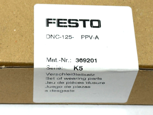 FESTO DNC-125 PPV-A Verschleißteilsatz -sealed , Mat Nr.; 369201 , Serie K5 - Bild 2 von 2