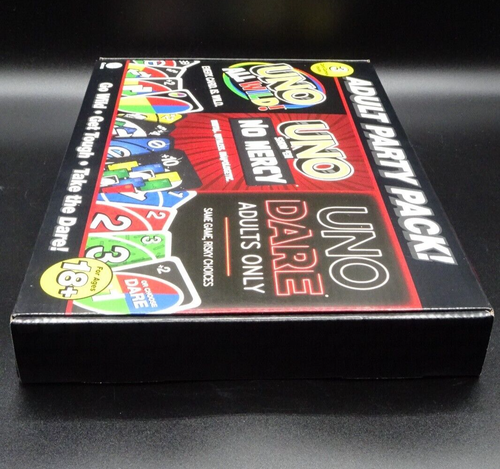 UNO Adult Party Pack: DARE Adults Only / No MERCY & All WILD / 3 Games in 1 Box! - Picture 21 of 23