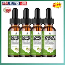 Soursop Graviola Extract Liquid Drops 1800mg Support Regeneration, Immune Boost