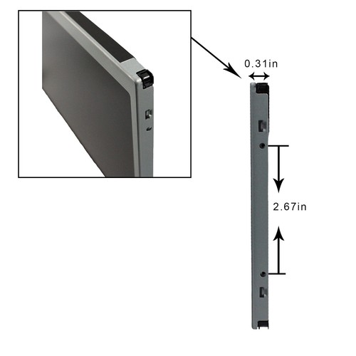 61cm 24" 1920x360 Stretched Bar Display HD USB SD IPS Gaming Marquee Monitor - Picture 8 of 8