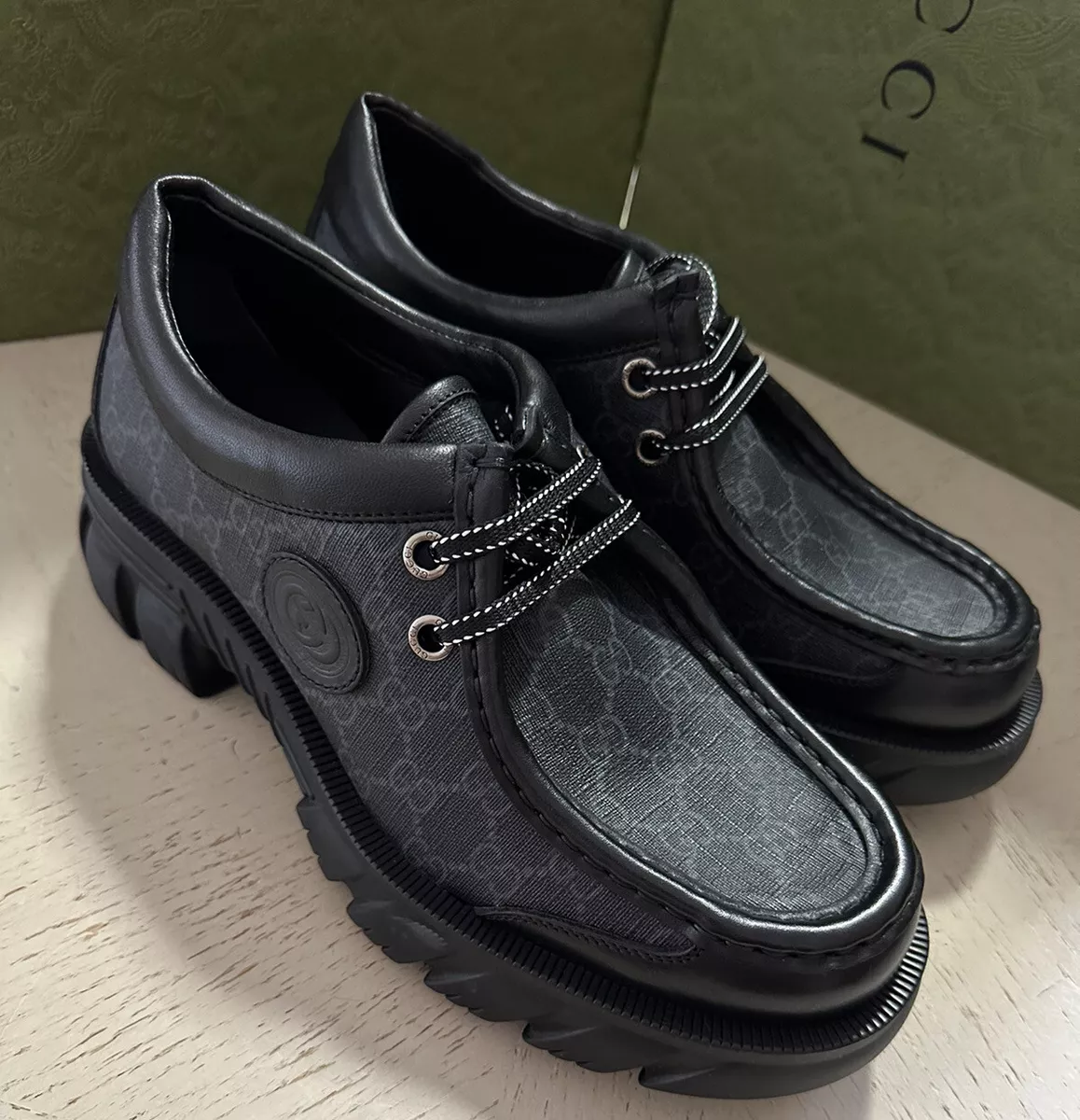 Gucci Maxi GG Boot in Gray