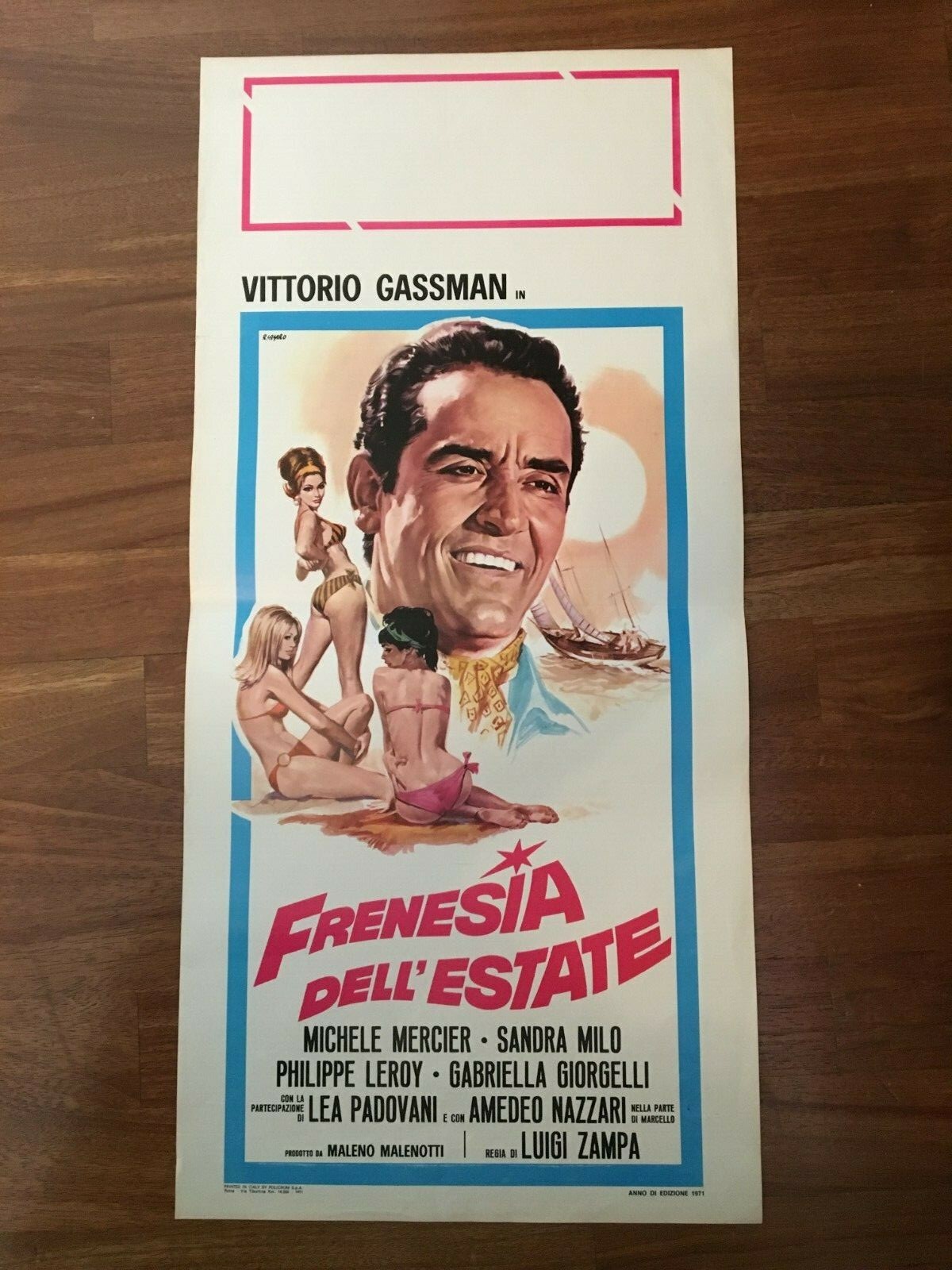 Locandina originale film Frenesia dell'estate (1964) - Regia di Luigi Zampa