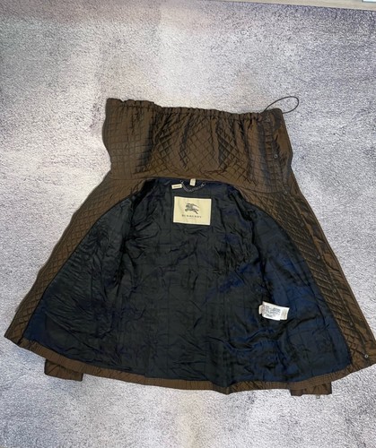Burberry London Womens Jacket Quilted High Collar Brown Size UK 12 USA 10 ITA 44 - Picture 2 of 24