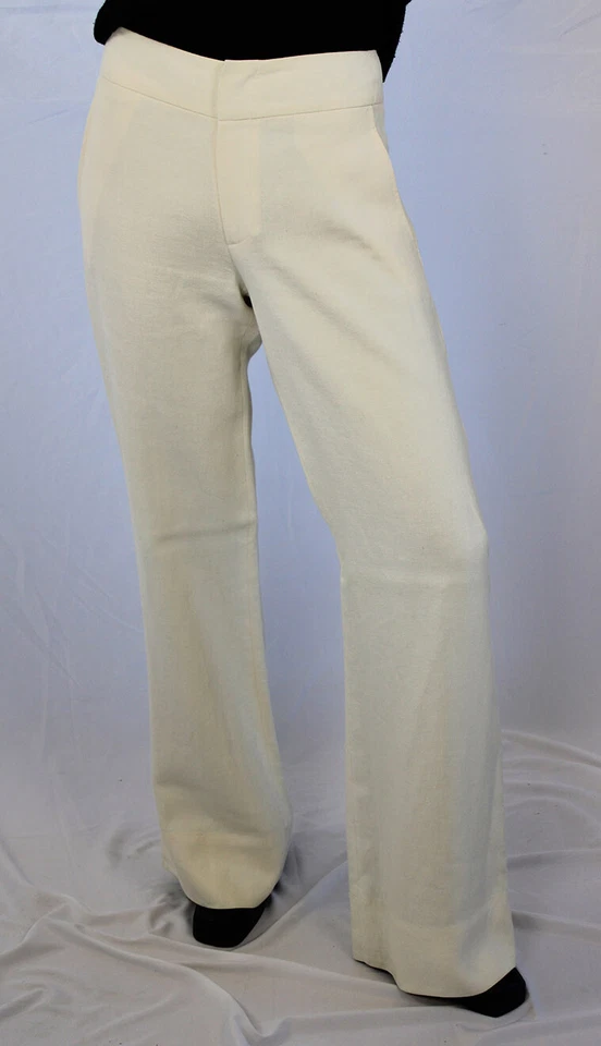 NWOT Ralph Lauren Purple Label Collection Ivory  linen pants size 6 JUST REDUCED