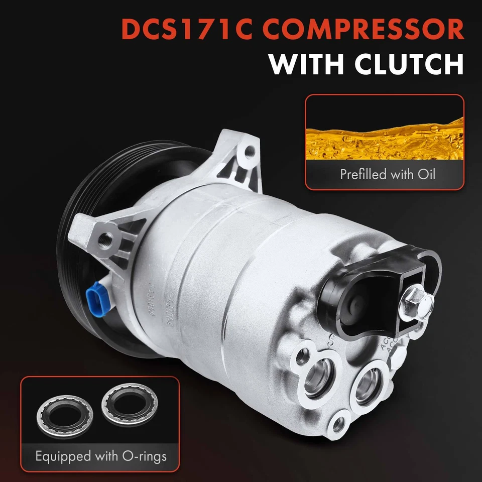 1 x новый компрессор переменного тока со сцеплением для Buick Chevrolet Oldsmobile Pontiac LeSabre - Изображение 3 из 4