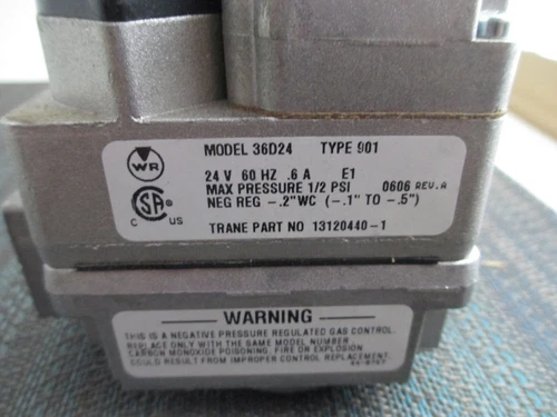 Trane 36D24-901  Gas Valve NEW!