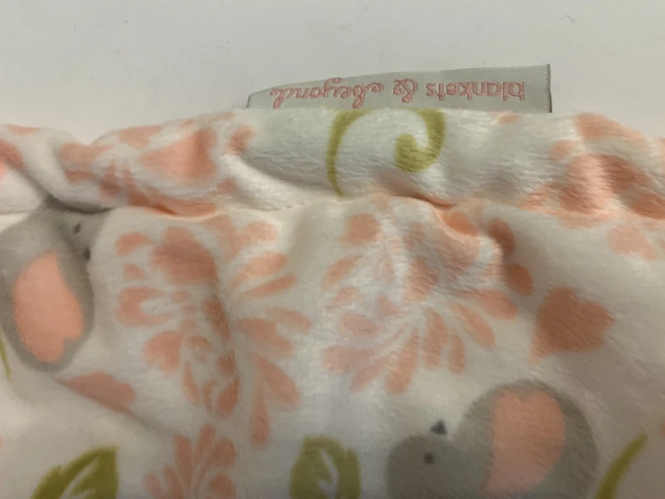 Mantas y más allá bebé Lovey gris oso manta de seguridad pájaro Foto 3 de 4