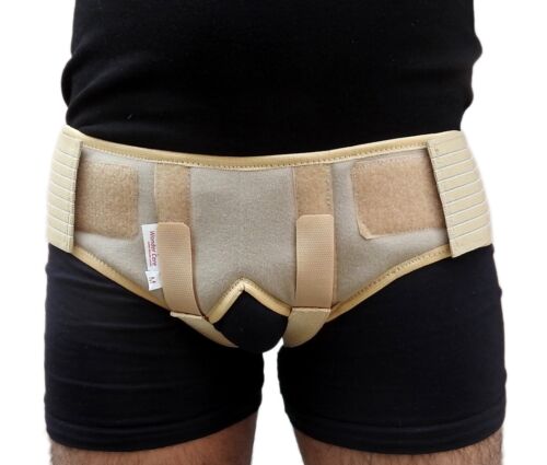 Hernia Support Double Inguinal Groin Hernia Belt Pain Relief belt - Picture 1 of 8