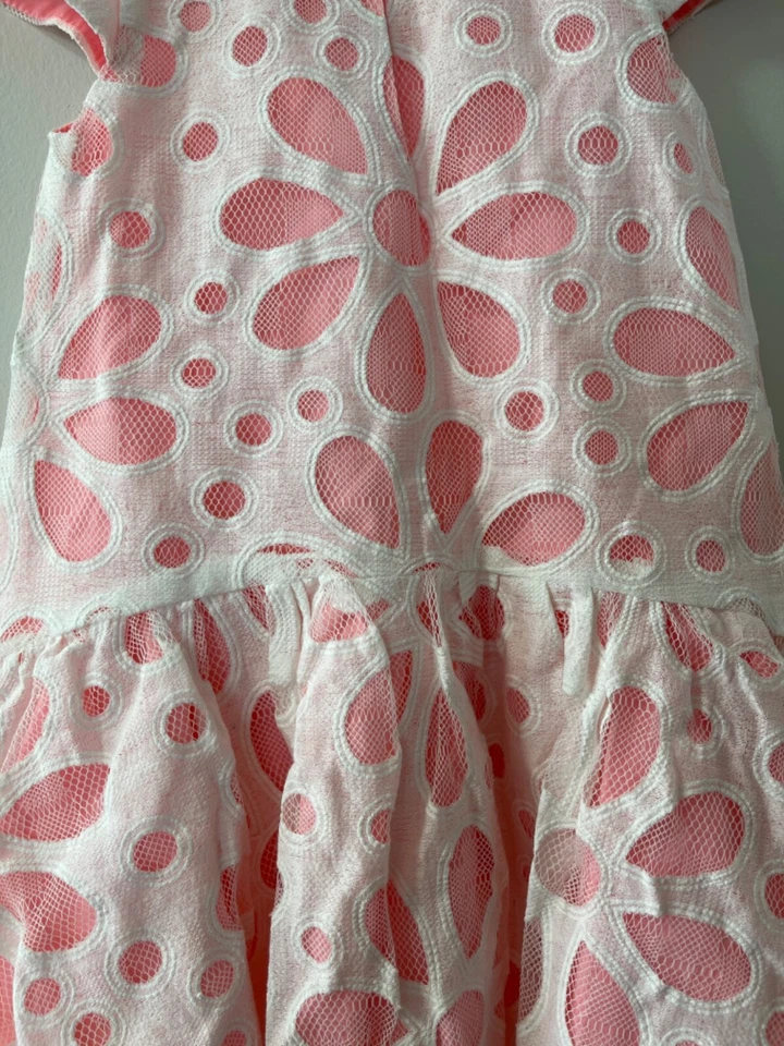 VESTIDO G018 NUEVO SIN ETIQUETAS HALABALOO NIÑA LAZO FLOR TALLA 4 Foto 3 de 4