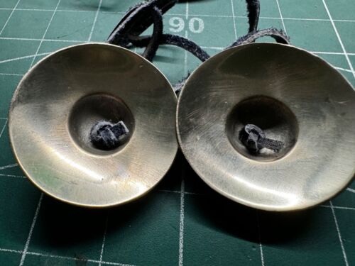 7 METAL - HAND MADE - AUTHENTIC DARK TINGSHA CYMBALS/BELLS - 5CM PURE SOUND - Picture 3 of 3