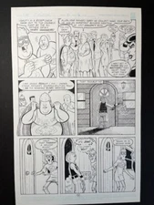 THE 3 GEEKS original Art! Signed by Writer/Artist/Creator Rich Koslowski!