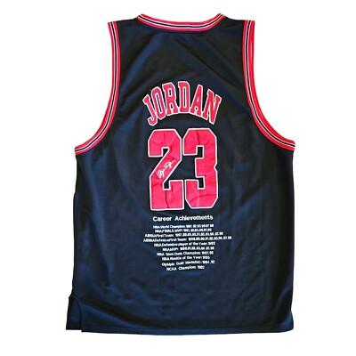 Nike Michael Jordan Career Achievements Jersey #23 1984-1998 Size