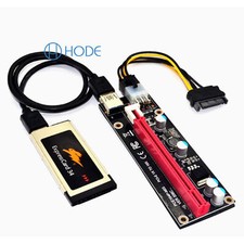 Expresscard Express Card 34mm to PCI-E 16X Riser for Laptop External GPU Card