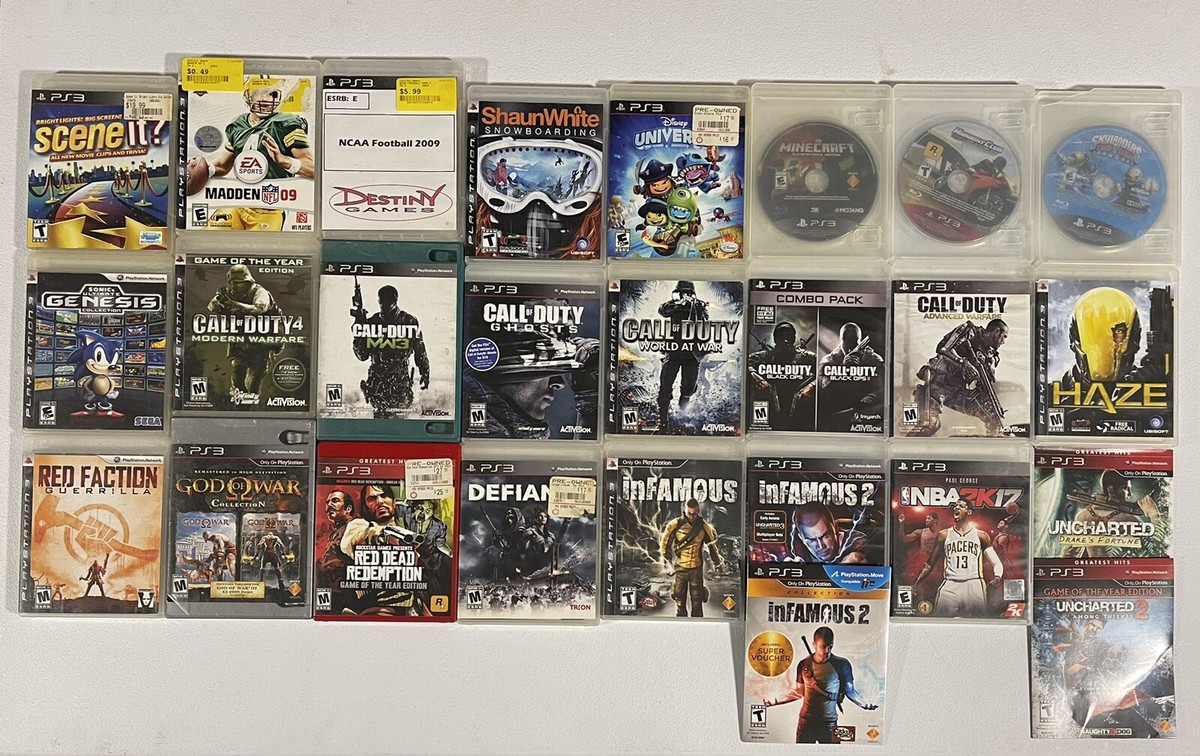 Lot Of 26 Sony Playstation 3 PS3 Action & Adventure Tested