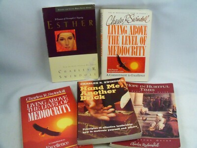 Charles Swindoll Lot of 5 Paperbacks Study Guides Books Religion