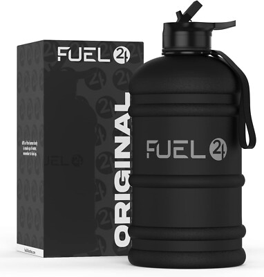 Fuel24 BPA Free Extra Strong Flex Trinkflasche - 2,2L Liter Kanne Strohhalmverschluss