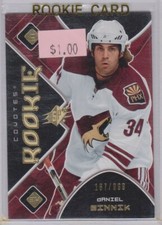 DANIEL WINNIK 2007-08 SPX ROOKIE #167/999 COYOTES RC