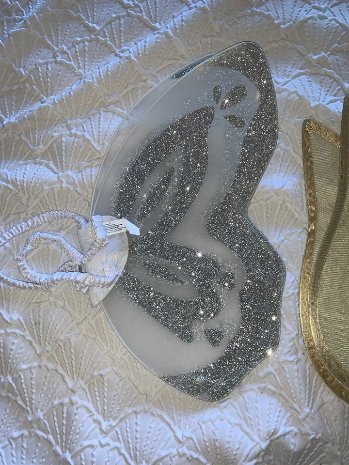 lote de 2 alas de ángel plata oro disfraz vestir jugar talla única Foto 2 de 4