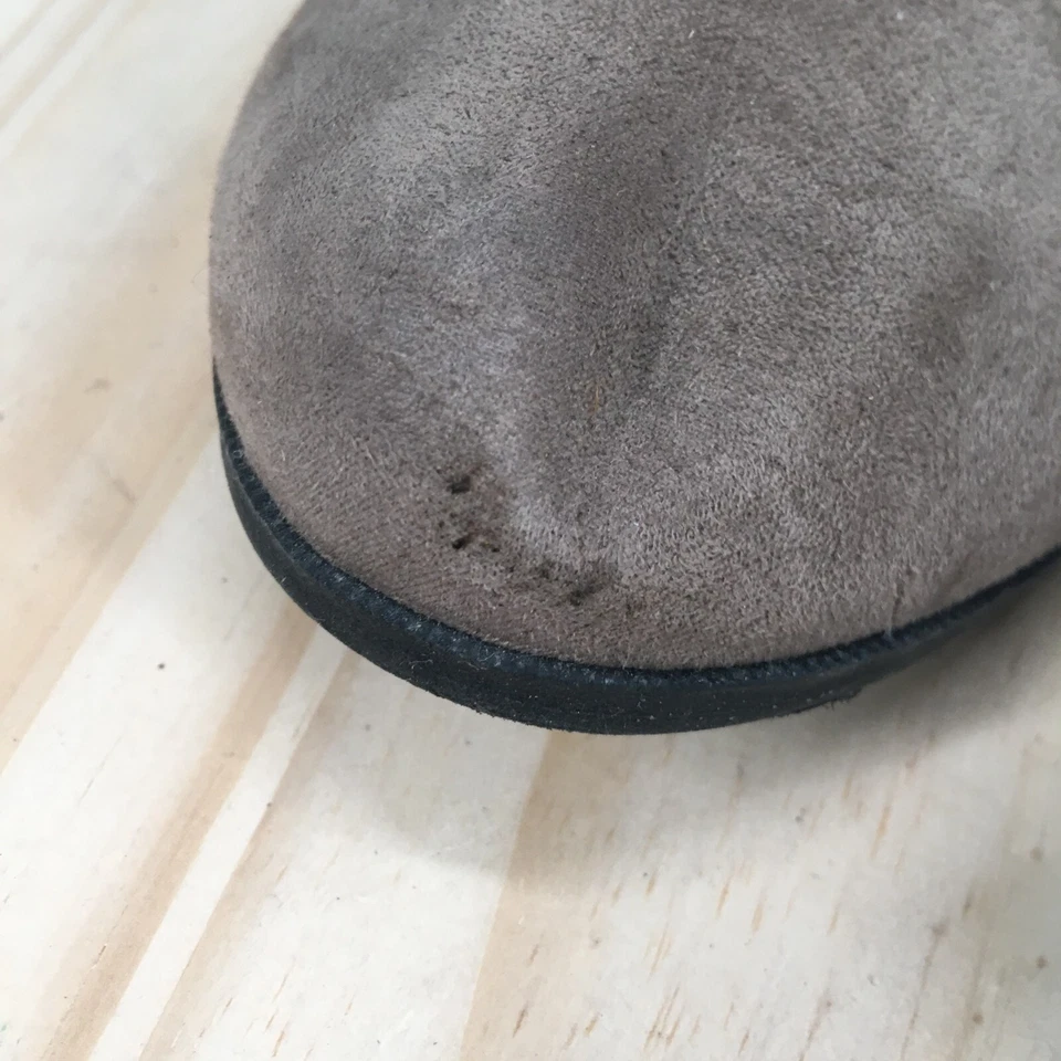 Maurices Boots Womens 9 Casual Back Zip Chelsea Ankle Bootie Brown Fabric Wedge - Image 3 of 4