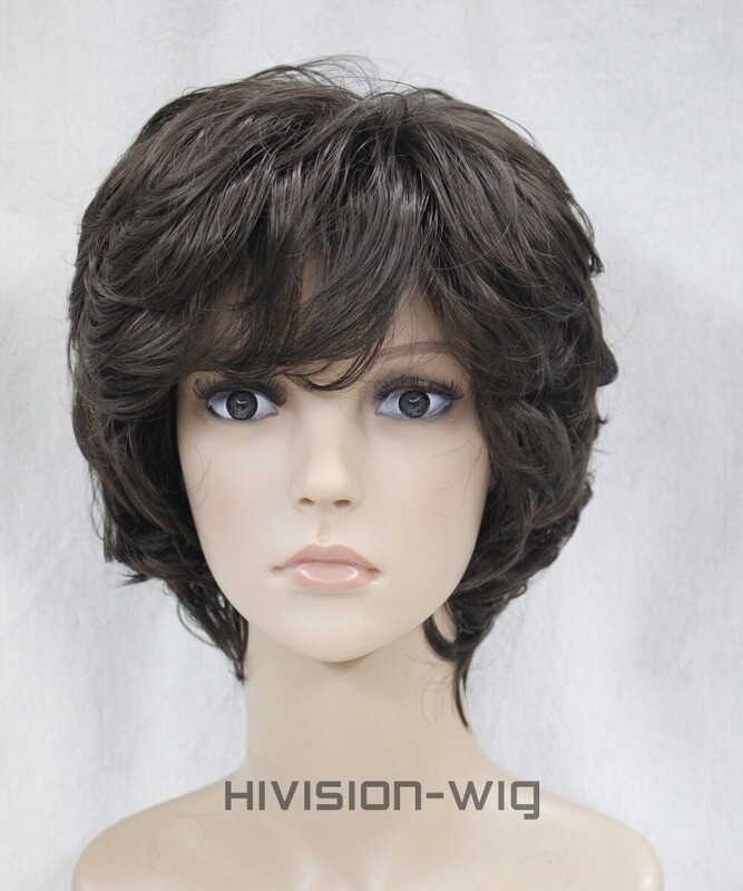 19 Colour Wig Short Curly Women Wig Ladies Wig Natural Hair Wig Cosplay