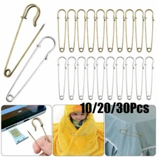 Safety Pins Large Heavy Duty Stainless Steel Sewing Crafting Jewelry Tool USA