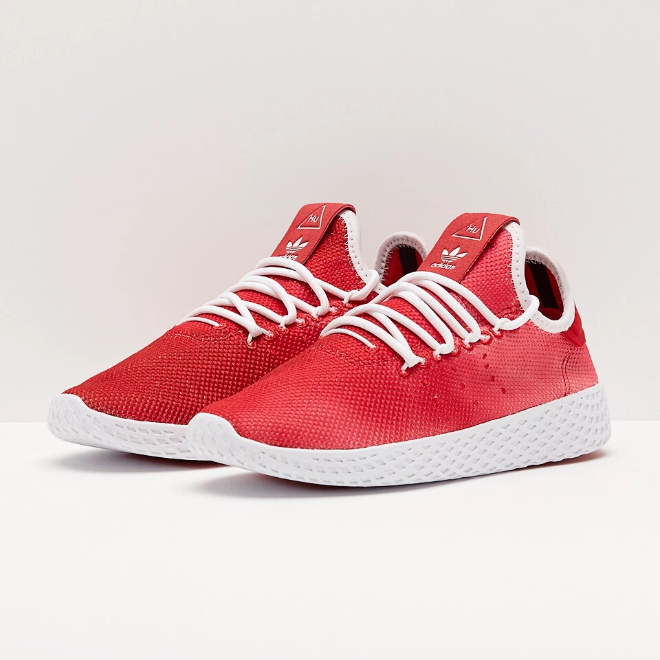 Adidas Pharrell Williams Tennis CQ2301 Unisex Kids Red/White Sneaker Shoes  BS142