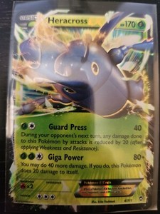 Heracross EX 4/111 Pokemon XY Furious Fists Ultra Rare Holo Card LP